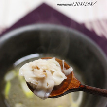 焼売の即席スープ。