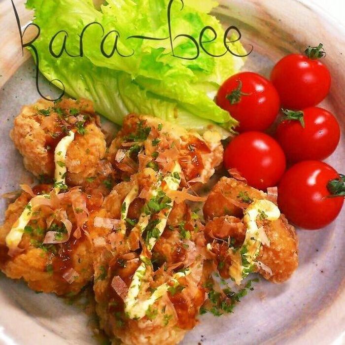 子どもが喜ぶ♡簡単絶品!たこ焼き風塩唐揚げ