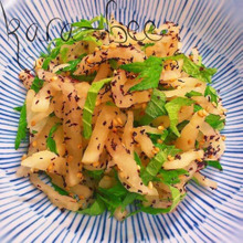 簡単おつまみ♡たくあんの大葉ゆかり和え