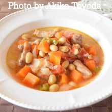 栄養満点♡ポークビーンズスープ♪(圧力鍋調理)