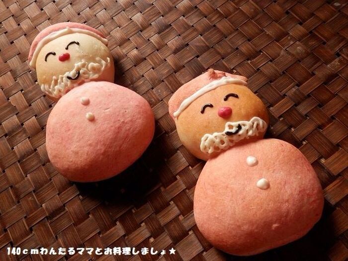 HBで簡単★サンタクロースデコパン