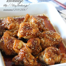 鶏の唐揚げ甘辛醤油・山椒風味。