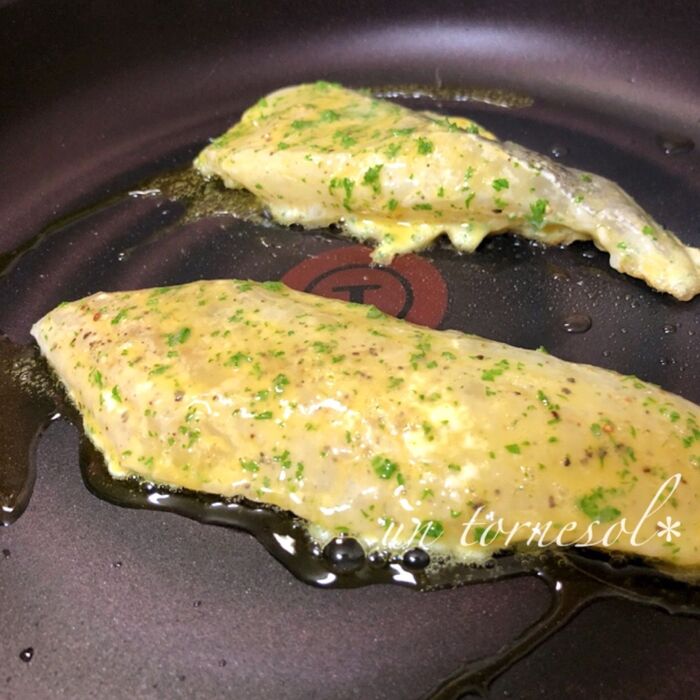 ④余った卵液を一緒に焼いても♡