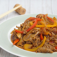 ラム肉のスタミナ炒め