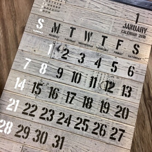 【セリア】2018年男前ウッドカレンダー♪