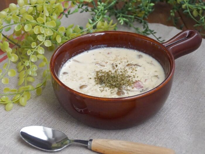 残ったごはんDE豆乳スープごはん