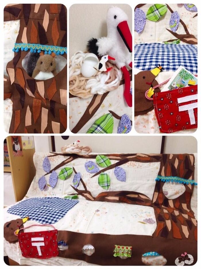 ソファーにかけて遊べる♪仕掛けが沢山!ごっこ遊びマット