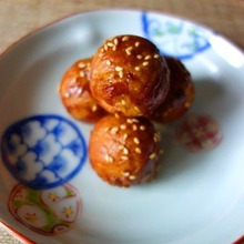 たこ焼き器で☆ひとくち肉巻きおにぎり