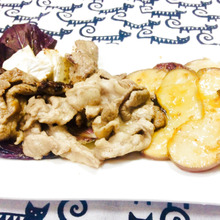 10分でおもてなし。豚肉とりんごのソテー