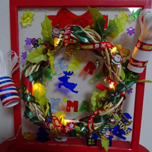 【試してみた】孫にプレゼント♪ステンドグラス風クリスマス☆イルミネーション♪♪