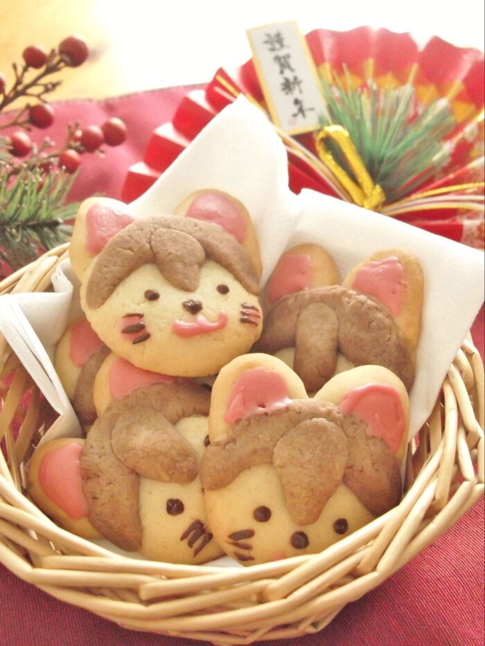 PART2 型不要♪簡単さくほろクッキー!2018年 干支クッキー 張子犬