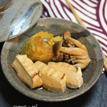 【基本の和食】白菜と豆腐の旨煮。