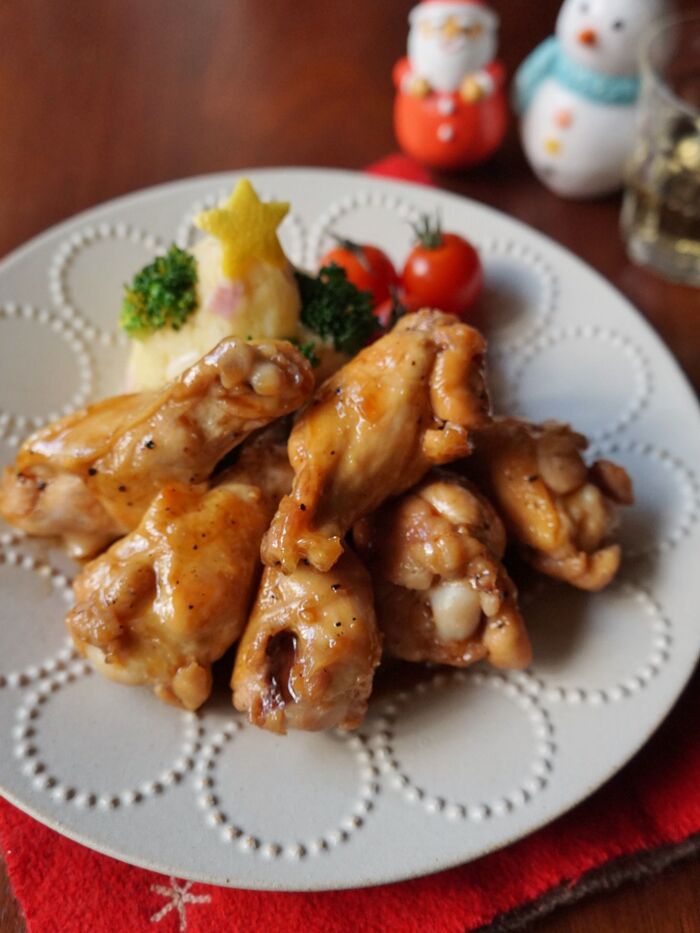 フライパンで手軽に!手羽元のローストチキン風