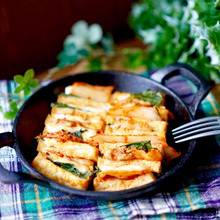 トースターで5分!調味料不要♪♪ハッセルバック厚揚げ