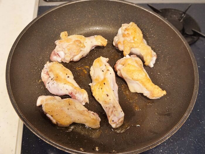 表面はパリッと香ばしく焼きます。