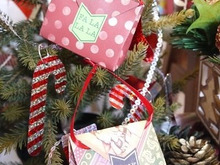 折り紙で簡単☆クリスマスツリー飾り