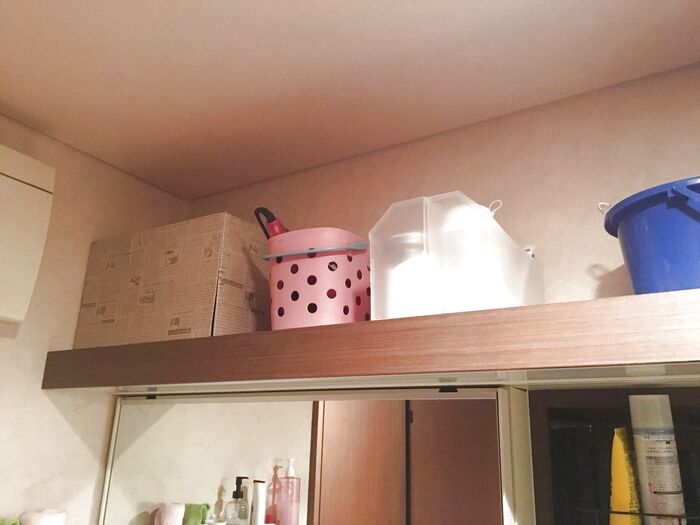 ティッシュはパタパタ蓋の段ボールに収納