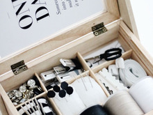 セリア活用!!!北欧ナチュラルなお裁縫箱