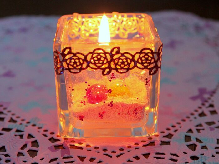 バレンタインにピッタリ♡キュートなゼリーキャンドル