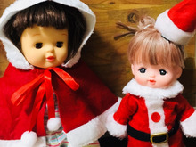 1着100円!ダイソーグッズが、メルちゃんなどお人形さんのサンタコスに!