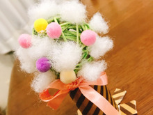 トイレットペーパーの芯でクリスマスツリー?