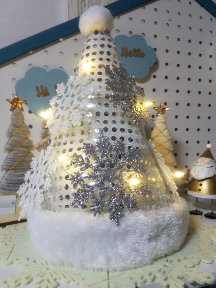 ダイソーのパーティーハットでX'masツリーをDIY