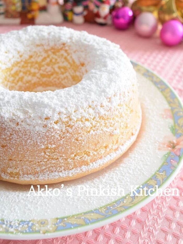粉雪のリングケーキ♡DINKSのクリスマスに♪