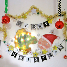 段ボールにサンタさん