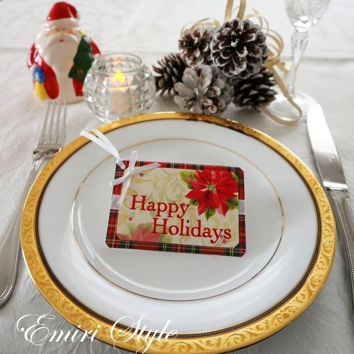 季節のアイテムは、ゲストの方にプレゼントしても♪