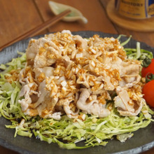 ヘルシー♡茹で豚肉のネギソース