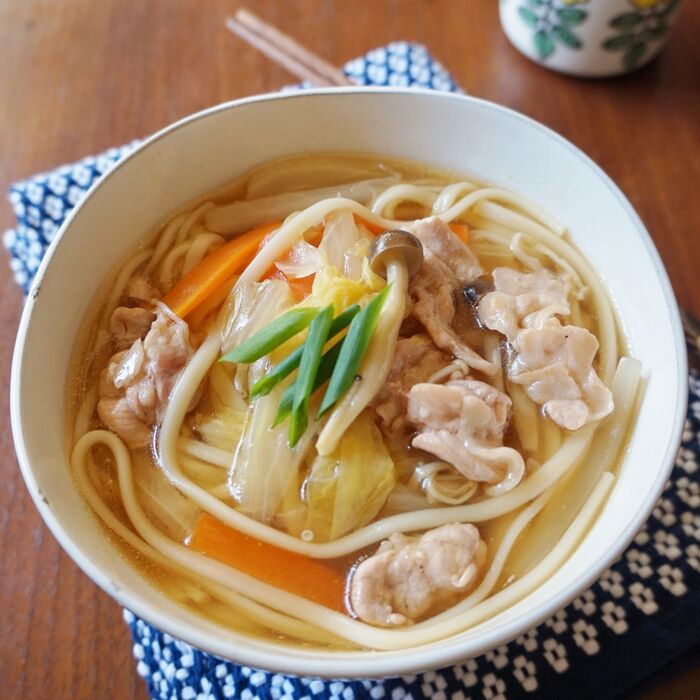 栄養バランスもバッチリ!肉野菜とろみうどん