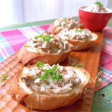 朝から簡単に♪アレンジ可能な鯖缶で☆鯖ツナのみそマヨdeオープンサンド