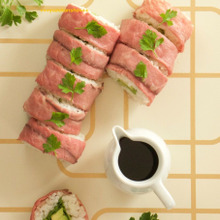 パパっと ローストビーフサラダロール