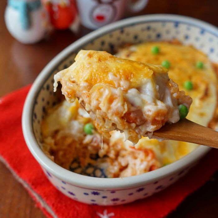 2層にしてこんがりと焼いたら完成です。