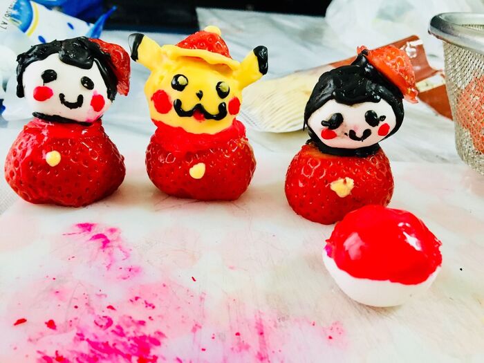 息子サンタと娘もサンタも作りました。