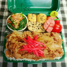 食いしん坊くんも大満足♡小学生男子の牛丼弁当