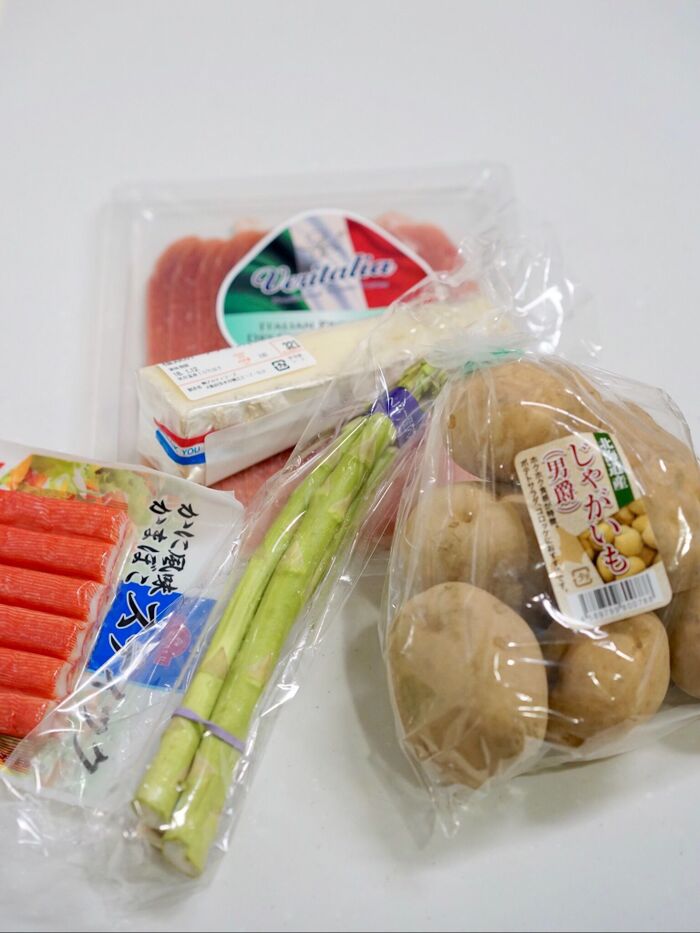 今回使用した材料と下ごしらえ