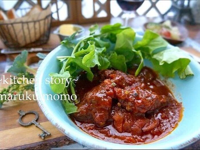 圧力鍋で10分!御馳走感のある柔らかとろとろ~豚肉の赤ワイン煮込み♪