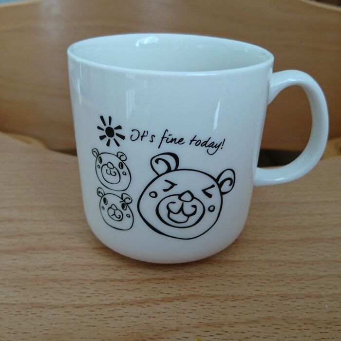 可愛い、クマさんの子供用マグカップ♪