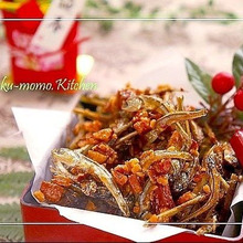 レンジで簡単!アーモンドごまめ♪