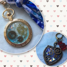 100均の材料とレジンで作る魅惑の懐中時計