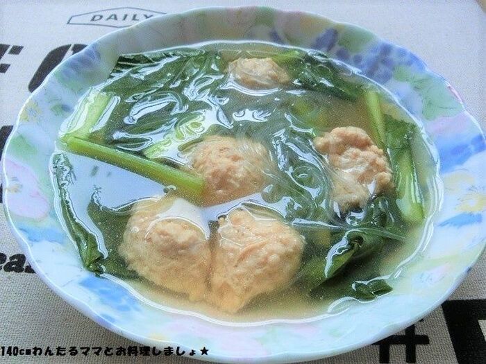 簡単★肉団子と春雨の具だくさんスープ