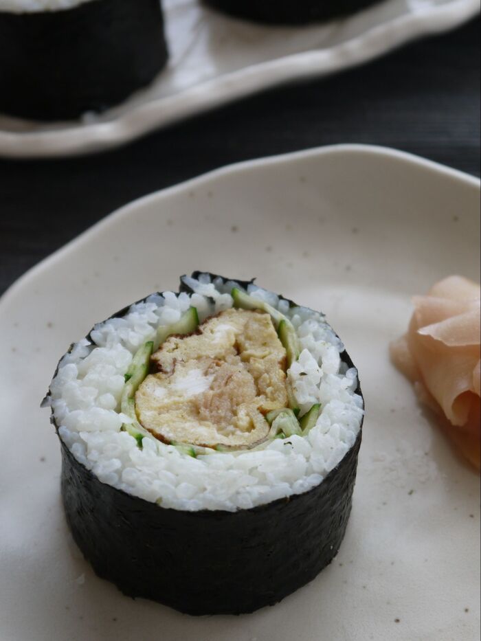 しっかり味付け。お弁当にも!Wたまごの巻きずし