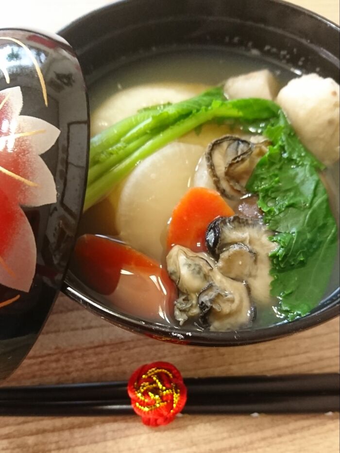 我が家は牡蠣のお雑煮