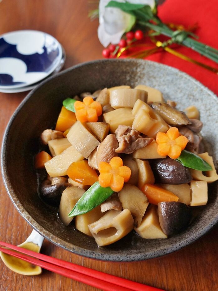 お正月が終わっても食べたい!根菜たっぷり定番筑前煮