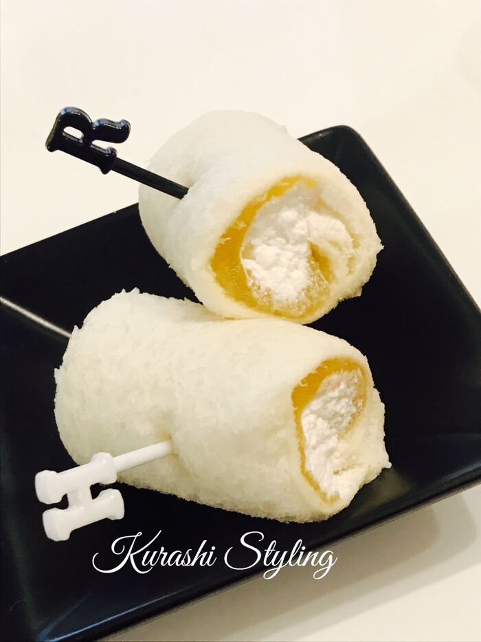 お節の栗きんとんdeロールサンドイッチ