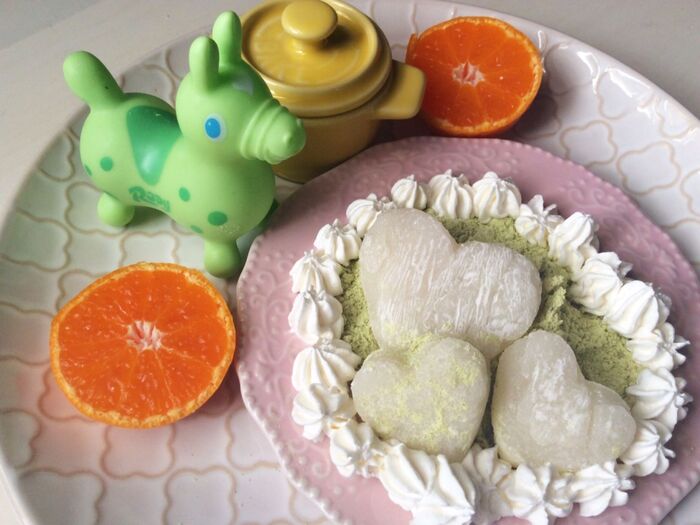 いつものお餅に飽きたなら♡青きな粉の〜お餅スイーツ♡