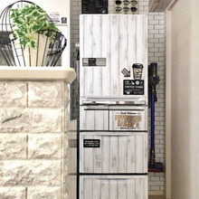 【100均リメイク】ダイソー&セリアで冷蔵庫を男前リメイク♡