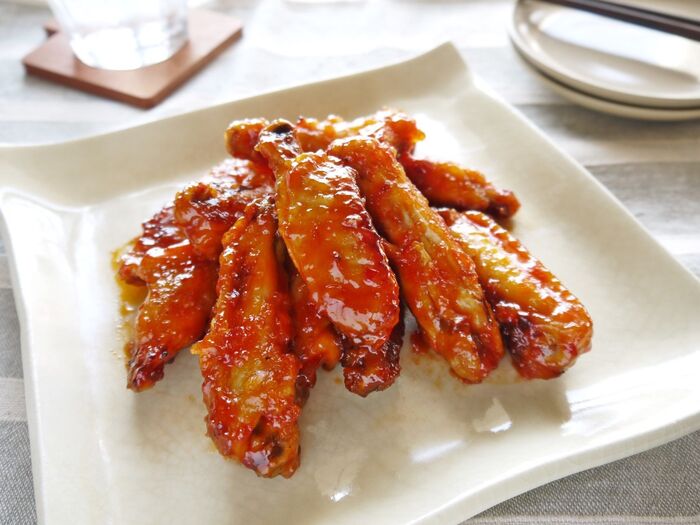 フライパン無し!ヘルシー仕上げのやみつき★ヤンニョムチキン
