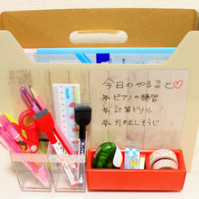 100均&廃材でリビング学習セットを作り。